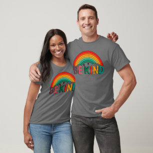 Be Kind T-Shirt Design   Pastel Colours Rainbow 