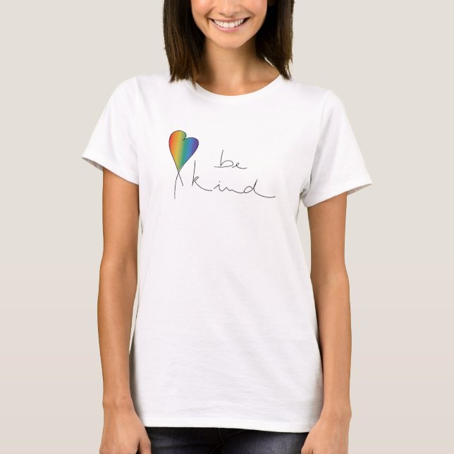 Be Kind Tee, Kindness, Love, Rainbow, T-shirt (Front)