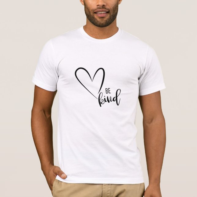 Be Kind Tee, Kindness, Love, Red Heart, T-shirt (Front)
