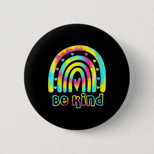 Be Kind Tie Dye Rainbow Kindness Autism Awareness 2 Inch Round Button