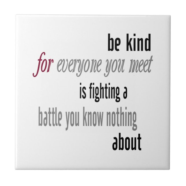 Be Kind Tile (Front)