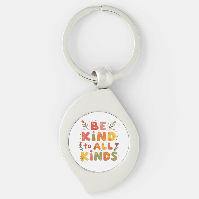Be Kind to all kinds Trucker Hat Keychain (Front)
