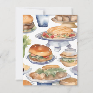 Be Kind to Food Servers Month B Holiday Card