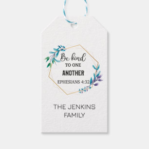 Be Kind To One Another Gift Tags