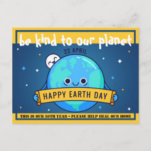 Be KIND to our Planet - Environmental Earth Day Postcard