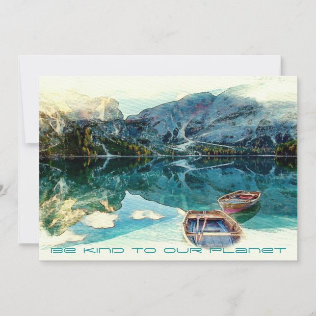 Be KIND to our Planet - Lake Mountains Earth Day (Front)