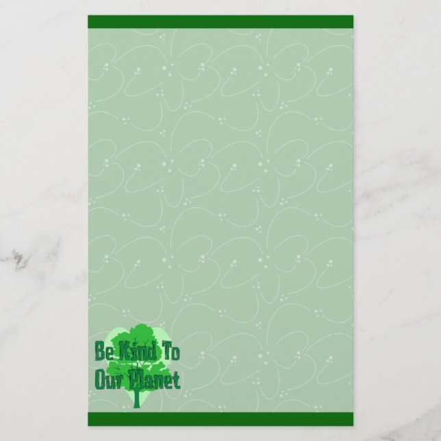 Be Kind To Our Planet Stationery (Front)