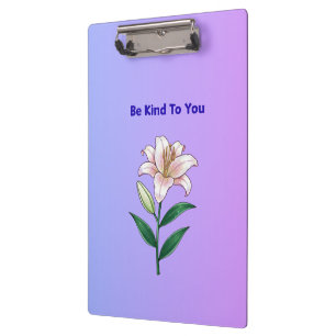 Be Kind To You Lily Self-Care Phone Case Clipboard