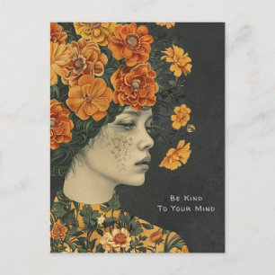 Be Kind to Your Mind Artistic Postcard