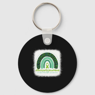 Be Kind To Your Mind Mental Health Awareness Rainb Keychain