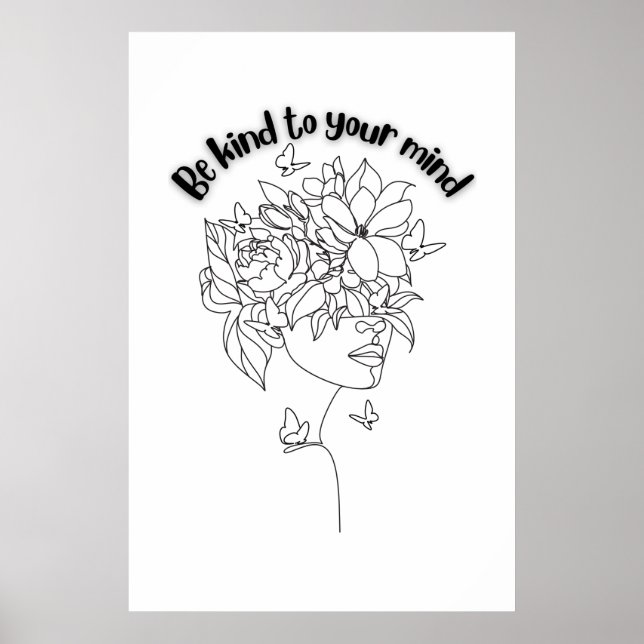 Be Kind To Your Mind Poster (Front)