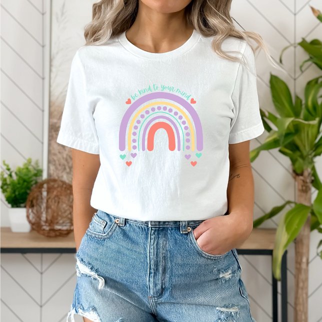 Be Kind to Your mind | Rainbow Peach Candy  T-Shirt (Be Kind to Your mind shirt | Rainbow Peach Candy | Aesthetic t-shirt)