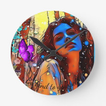 Be kind to yourself Wall clock