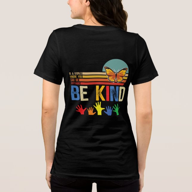 Be kind Tri-Blend shirt (Back)