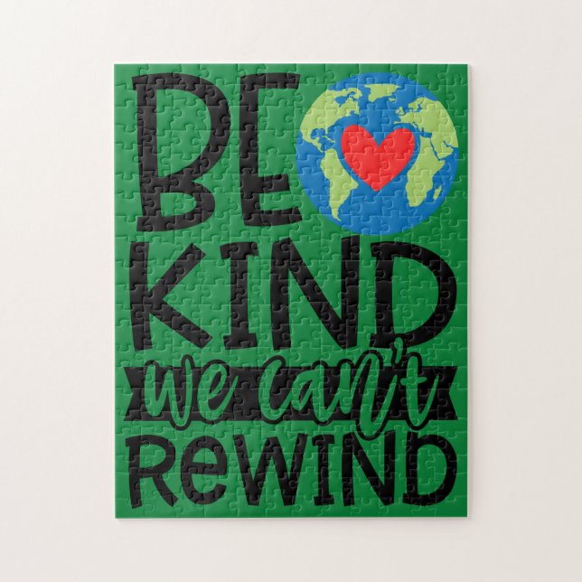 Be Kind We Can't Rewind Earth Day Heart   Jigsaw Puzzle (Vertical)