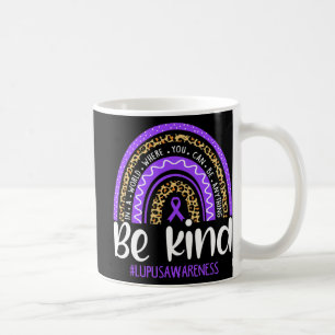 Be Kind We Wear Purple Lupus Awareness Month Rain Coffee Mug