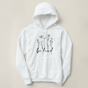 Be Kind Wildflower Minimalist Flower Sweatshirt