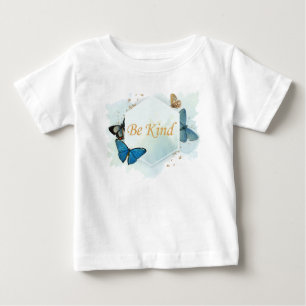 Be Kind Women’s Inspirational Butterfly Watercolor Baby T-Shirt