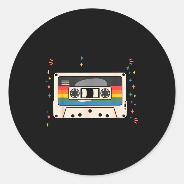 Be Kind You Can't Rewind Unity Day Anti Bullying T Classic Round Sticker (Front)