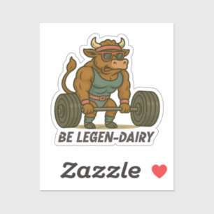 Be Legen-Dairy – Funny Bull Deadlift Gym Workout
