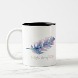 Be light like a feather Diamond Coffee Mug