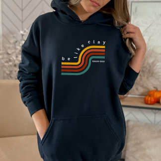Be Like Clay Retro Bible Verse Christian Women's H Hoodie