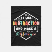 Be Like Subtraction Math Quote Chalkboard Teacher