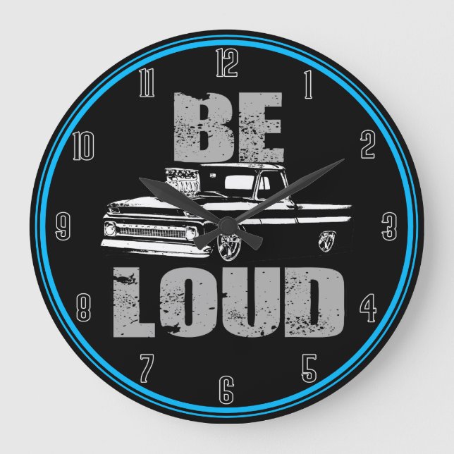 Be loud Truck Large Clock (Front)