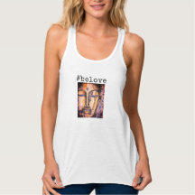 #be love Buddha Watercolor Art Tank Top