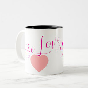 Be Love Minimal Heart Coffee Mug   Everyday Inspir