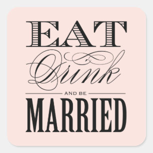 & BE MARRIED   FAVOR STICKERS