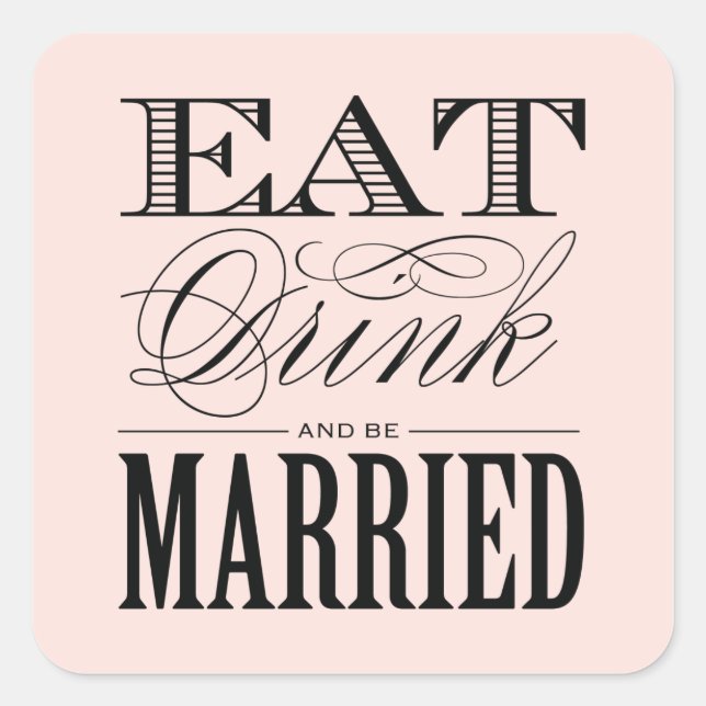& BE MARRIED | FAVOR STICKERS (Front)