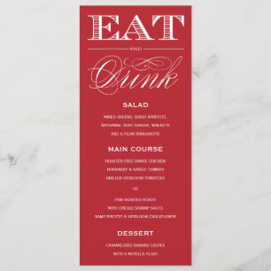 & BE MARRIED   MENU
