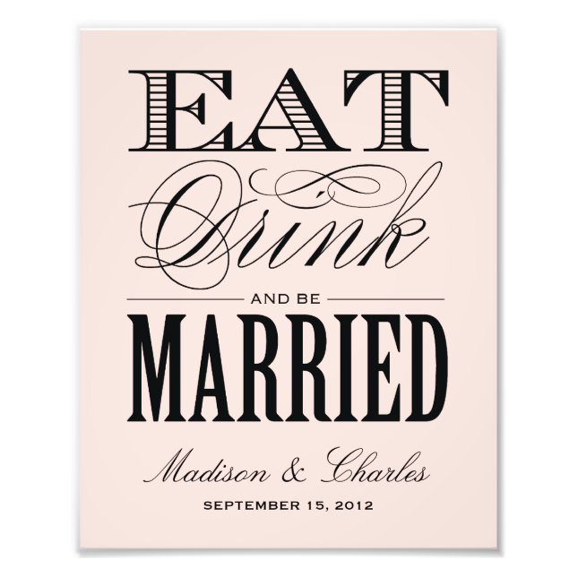 & BE MARRIED | RECEPTION PRINT (Front)