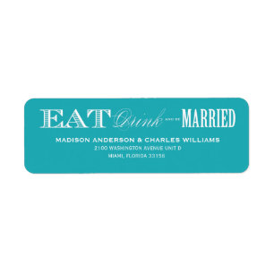 & BE MARRIED RETURN ADDRESS LABELS