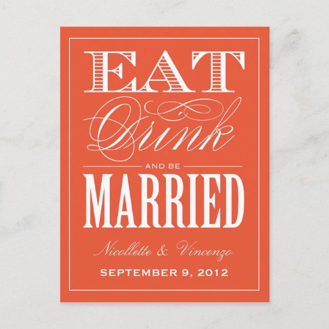BE MARRIED | SAVE THE DATE ANNOUNCEMENT (Front)