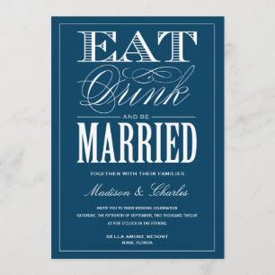 & BE MARRIED   WEDDING INVITATION