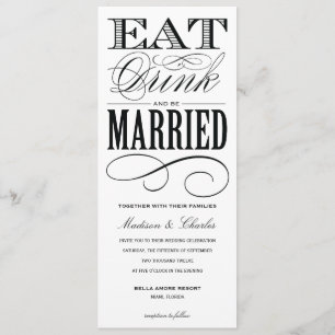& BE MARRIED WEDDING INVITATION STYLE 2