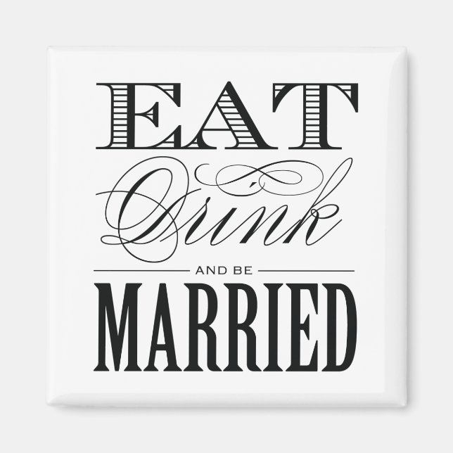 & BE MARRIED | WEDDING MAGNET (Front)
