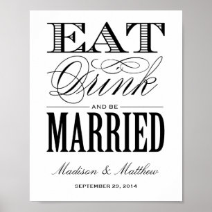 Be Married   Wedding Reception Sign