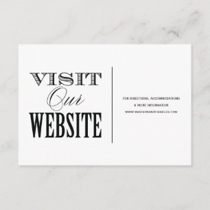 & BE MARRIED   WEDDING WEBSITE CARD
