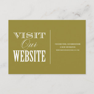& BE MARRIED WEDDING WEBSITE CARD