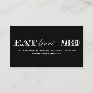 & BE MARRIED   WEDDING WEBSITE CARDS