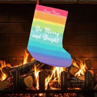 Be Merry and Bright Cute Custom Rainbow