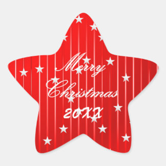 Be Merry and Shine Bright Postcard Star Sticker