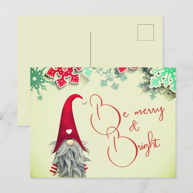 “Be Merry & Bright Postcard (Front/Back)