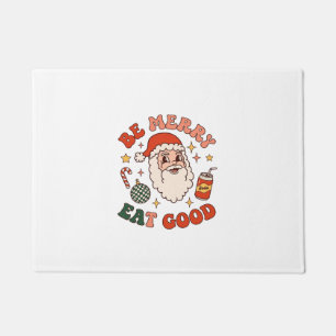 Be Merry Eat Good Christmas Santa Soda Candy Cane Doormat