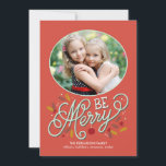 Be Merry Holiday Photo Cards<br><div class="desc">Celebrate the season with this modern and stylish holiday card from Berry Berry Sweet. Visit WWW.BERRYBERRYSWEET.COM for more of our stylish holiday collections.</div>