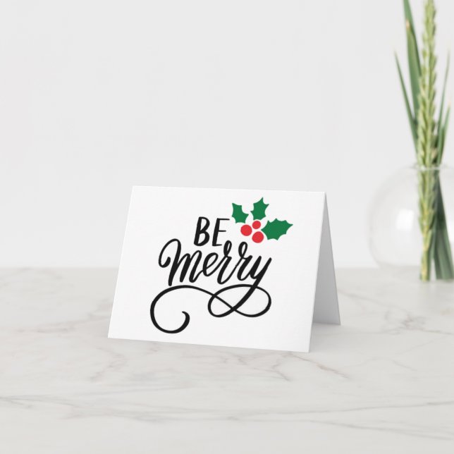 Be Merry  Invitation (Front)