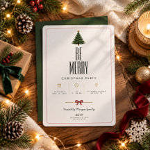 Be Merry | Modern Typography Christmas Party